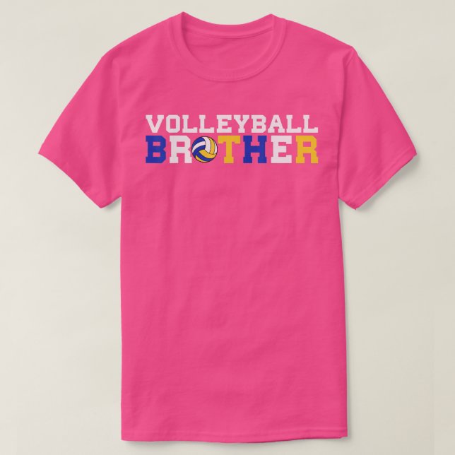 Funny Volleyball Lover Brother und Men Volleyball T-Shirt (Design vorne)