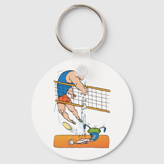Funny Volleyball Schlüsselanhänger (Vorderseite)