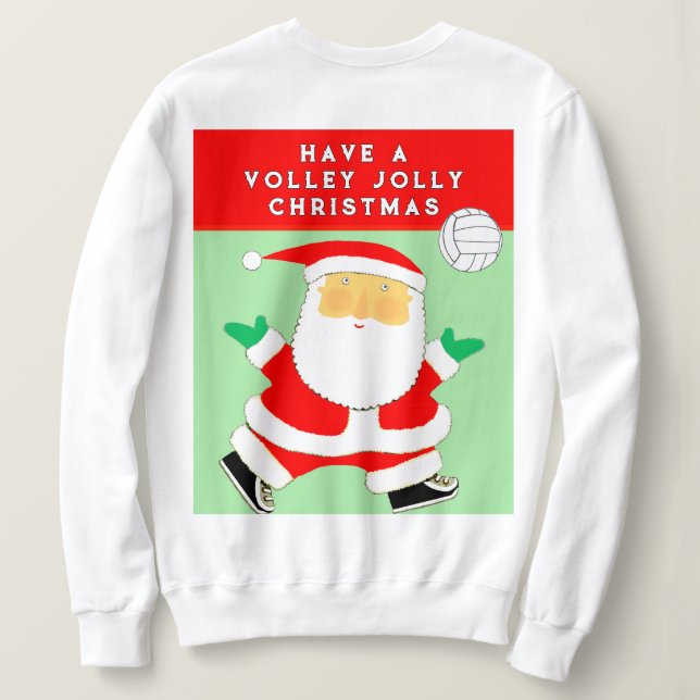 Funny Volleyball Sweatshirt (Design Rückseite)