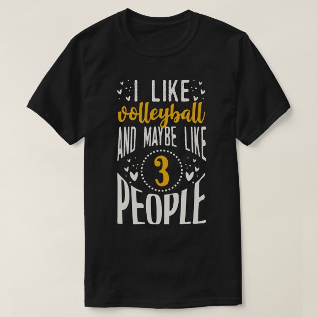 Funny Vollyball-Geschenk T-Shirt (Design vorne)