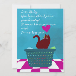 Funny von Bad Cat Custom Valentine Karte