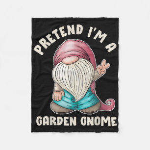Funny Vortäuschung ich bin ein Garden Gnome Kostüm Fleecedecke