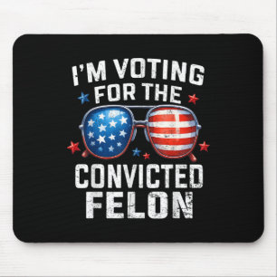 Funny Voting Trump 2024 Ich stimme für die Mousepad