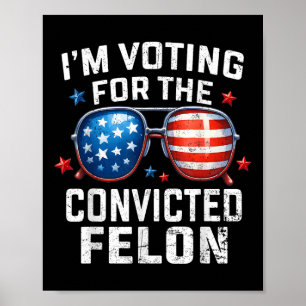 Funny Voting Trump 2024 Ich stimme für die Poster