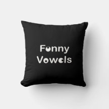 Funny Vowels Futuristic White Classic