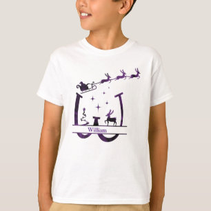 Funny W Christmas Alphabet anpassen T-Shirt
