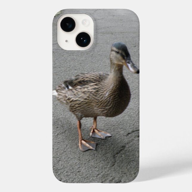 Funny Waddling Duck Case-Mate iPhone Hülle (Rückseite)