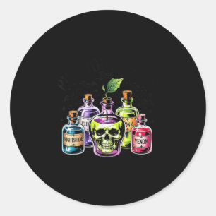 Funny Wählen Sie Ihr Gift Apple Halloween Gothic P Runder Aufkleber