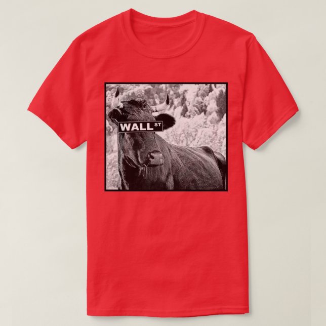 Funny Wall ST Street Bull Trading Stock Market Tra T-Shirt (Design vorne)