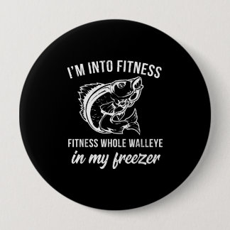 Funny Walleye Fischen Geschenk Walleye Fisch Spaß  Button