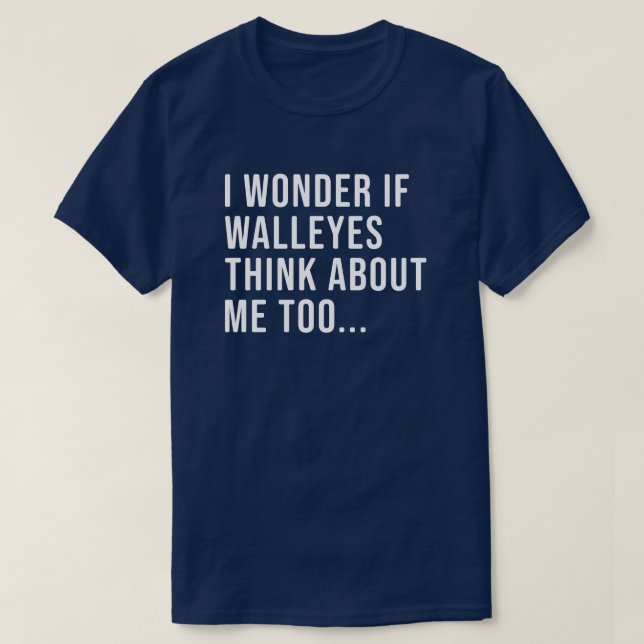 Funny Walleye Fischen Shirt für Männer und Frauen (Design vorne)
