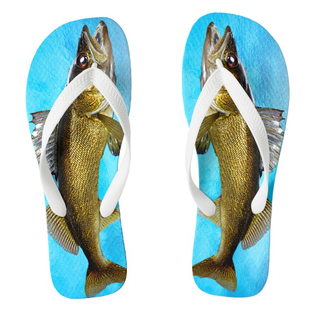 Funny Walleye Pike für den Fisher Flip Flops (Fußbett)