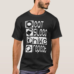 Funny Wandern essen Schlafen Wandern Treten Neue G T-Shirt
