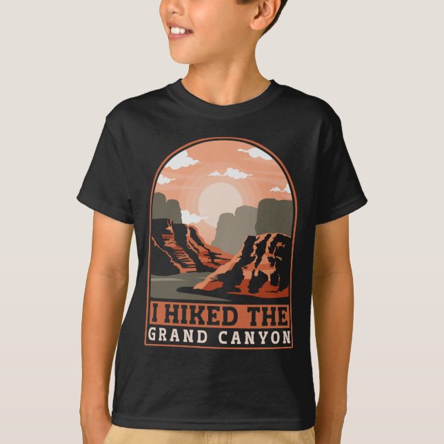 Funny Wandern Mountains I Hikes The Grand Canyon T-Shirt (Vorderseite)
