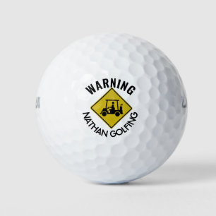 Funny Warner Golf Cart Personalisiert Golfball
