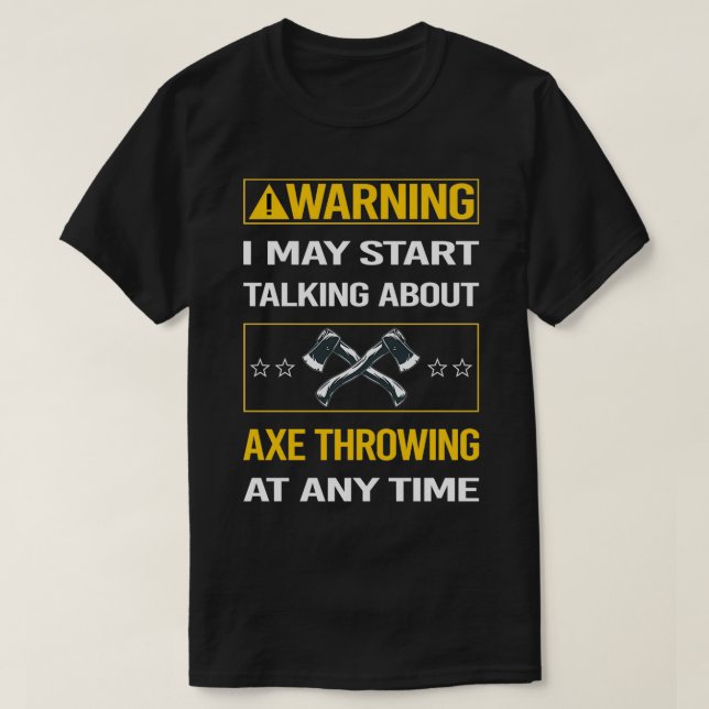 Funny Warning Ax Throwing Classic TShirt (Design vorne)