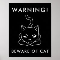 Funny Warning Cat | Vorsicht vor der gry Cat