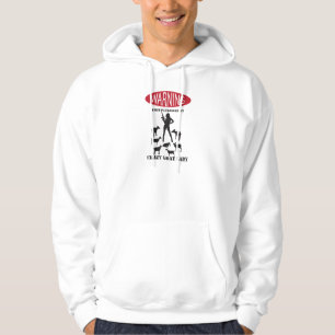 FUNNY Warning Farm Patroulliert von Crazy Goat LAd Hoodie