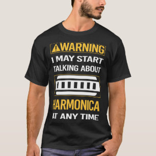 Funny Warning Harmonica Mundorgel T-Shirt