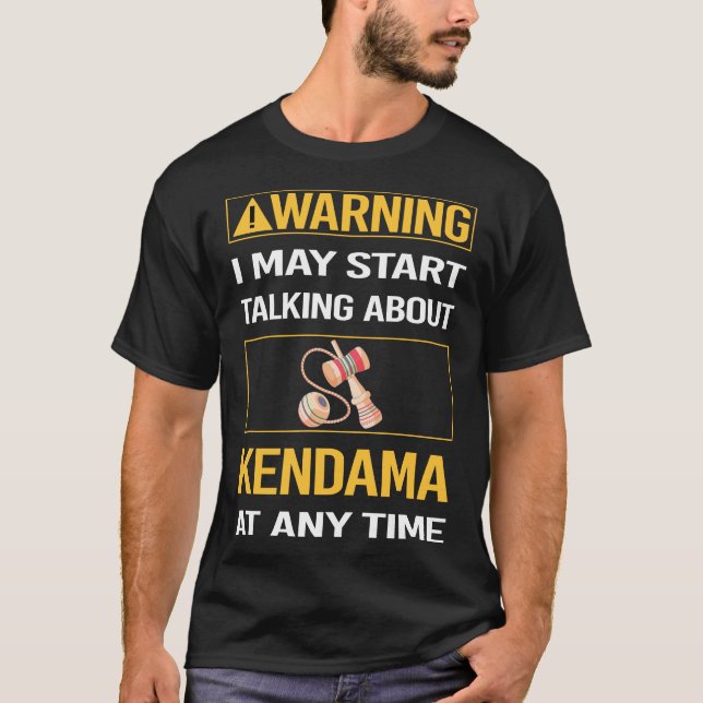 Funny Warning Kendama T-Shirt (Vorderseite)