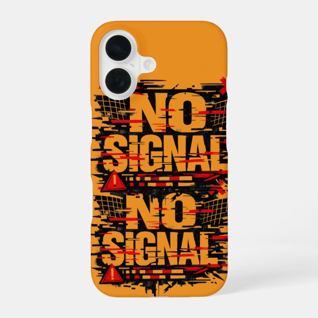 Funny Warning Phone Case – “Does Not Signal As If  iPhone 16 Hülle (Rückseite)