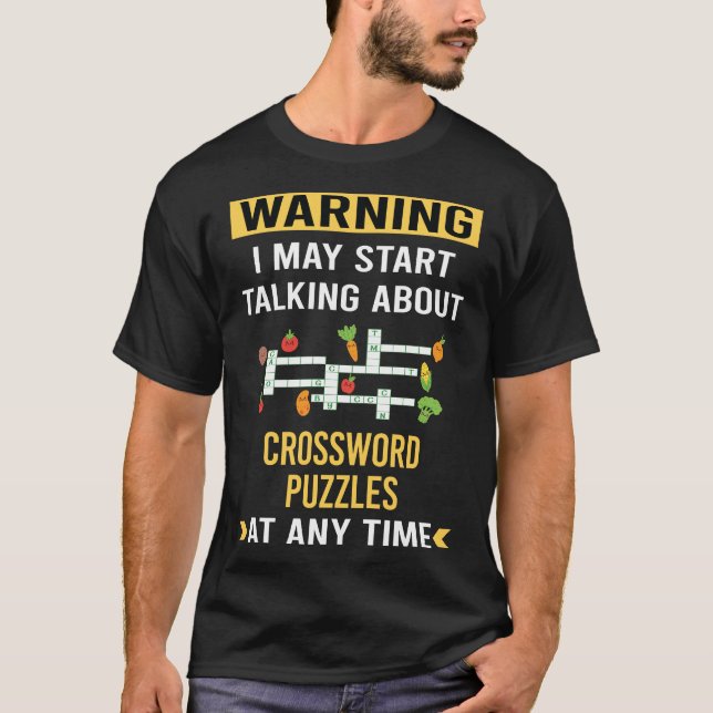 Funny Warning Puzzles T-Shirt (Vorderseite)