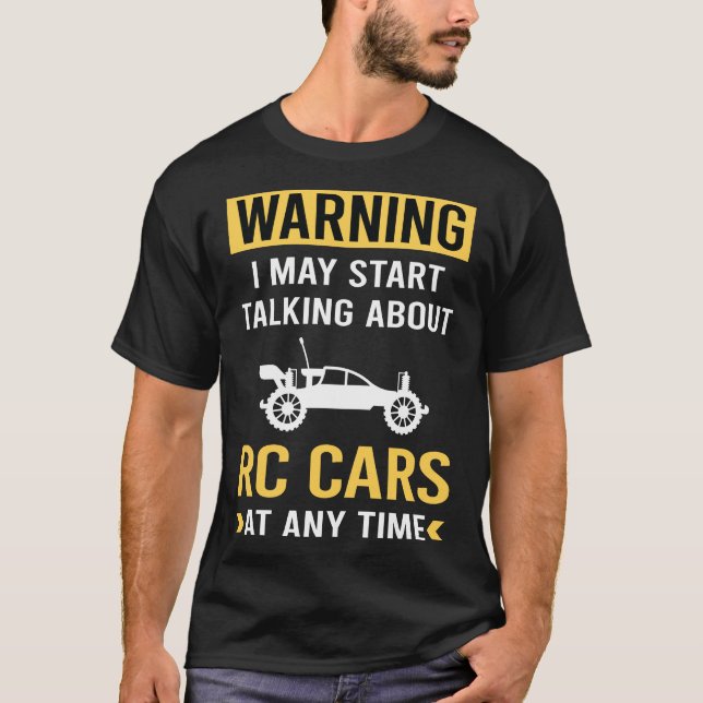 Funny Warning RC Car Cars T-Shirt (Vorderseite)