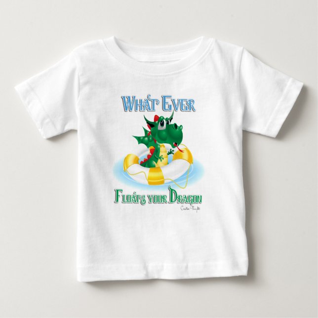 Funny, was auch immer deinen Drachen schweben läss Baby T-shirt (Vorderseite)