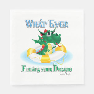 Funny, was auch immer deinen Drachen schweben läss Serviette