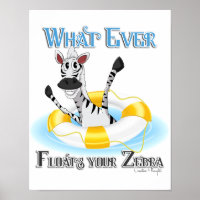 Funny Was auch immer deinen Zebra schweben lässt