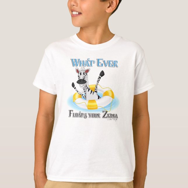 Funny Was auch immer deinen Zebra schweben lässt T-Shirt (Vorderseite)
