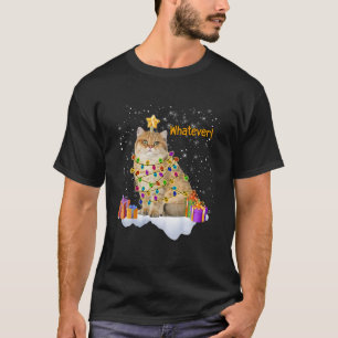 Funny, was auch immer verärgert Katzen Weihnachte T-Shirt