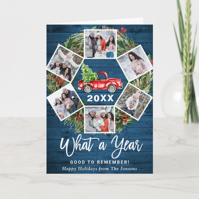 Funny Was für ein Jahr 2021 Weihnachten Red Truck  (Vorderseite)