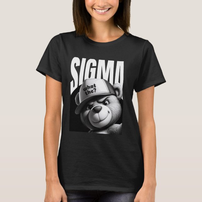 Funny, was Sigma Ironic Meme Brainrot Zitat T-Shirt (Vorderseite)