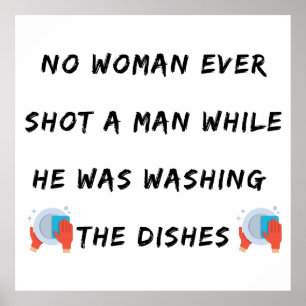 Funny Washing Geschirr Zitat, Funny Kitchen Zitate Poster