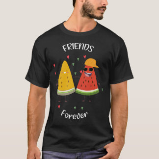 Funny Wassermelon Freunde für immer T-Shirt