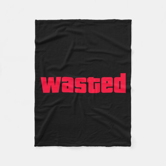 Funny Wasted Gaming Insred Wasted Novelty  Fleecedecke (Vorderseite)