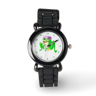 Funny Watch mit Happy Party Frog Armbanduhr