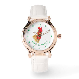 Funny Watch mit überraschendem Rooster Armbanduhr