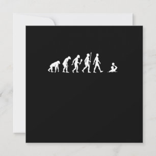 Funny Water Polo Evolution Water Polo Player Gift Einladung