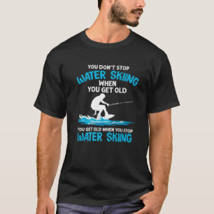 Funny Water Ski Designs für Damen und Herren Wasse T-Shirt