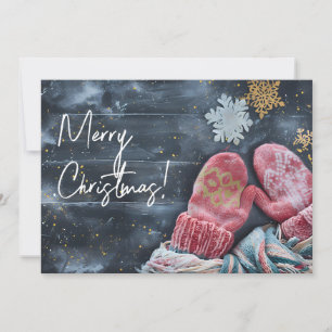 Funny Watercolor Weihnachtsgrußkarte Feiertagskarte