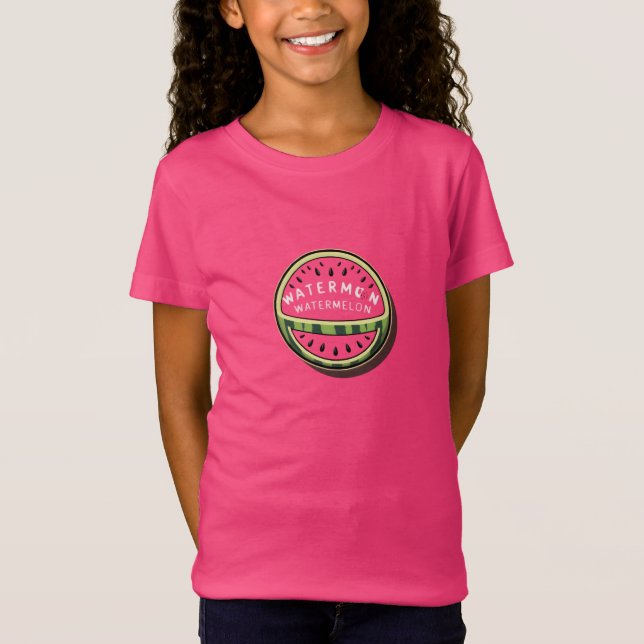 Funny Watermelon Cartoon T - Shirt (Vorderseite)