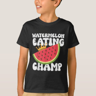 Funny Watermelon Eating Champ Sommer Essen T-Shirt