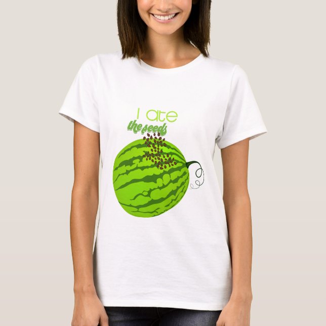 Funny Watermelon - Ich ate die Samen T-Shirt (Vorderseite)