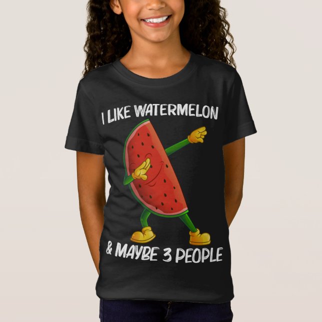 Funny Watermelon Kunst für Männer Melon T-Shirt (Vorderseite)