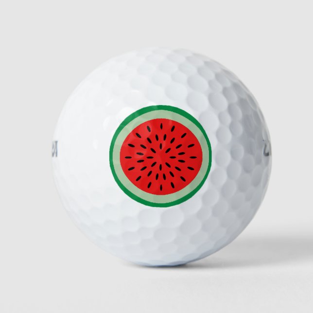 Funny Watermelon Round Slice Golfball (Vorderseite)