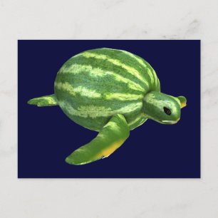 Funny Watermelon Seaturtle Postkarte