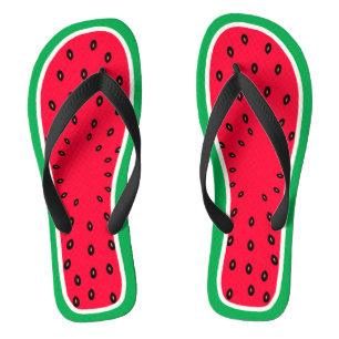 Funny Watermelon Slice Sommer Obst Einzigartiges D Flip Flops