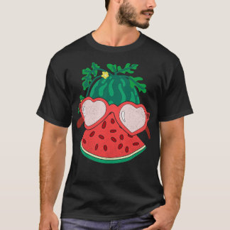 Funny Watermelon Sonnenbrille Exotic Frucht Lover  T-Shirt